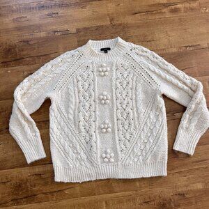 Womens‎ j.crew pullover top knit alpaca wool size large l beige